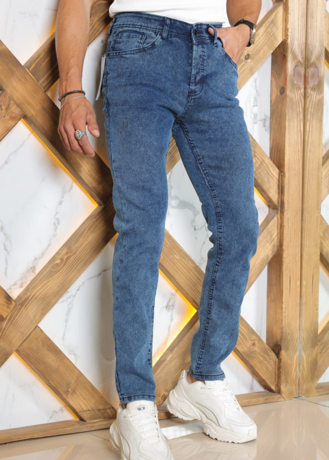 Slim Fit Erkek Jean Pantolon kod 2000 - Mavi