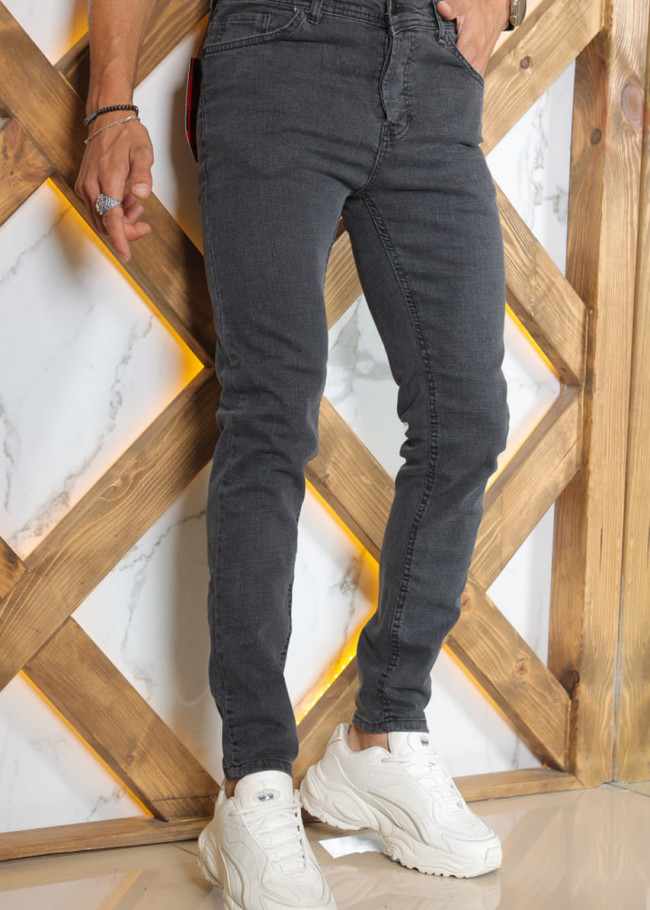 Slim Fit Erkek Jean Pantolon kod 2002 - Füme