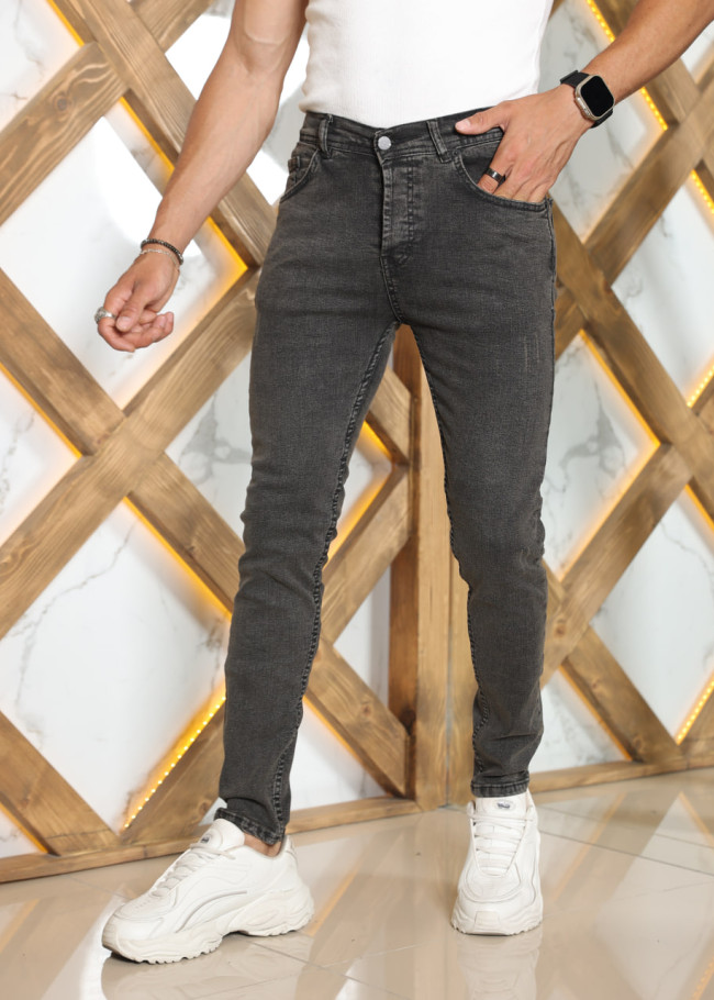 Slim Fit Erkek Jean Pantolon kod 2002 - Antrasıt