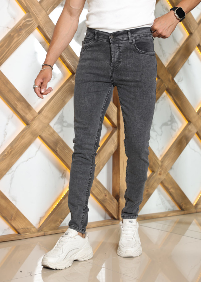Slim Fit Erkek Jean Pantolon kod 2002 - Antrasıt