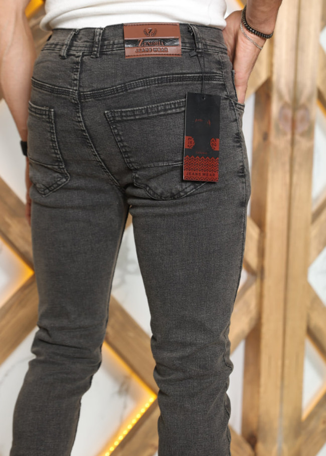 Slim Fit Erkek Jean Pantolon kod 2002 - Füme
