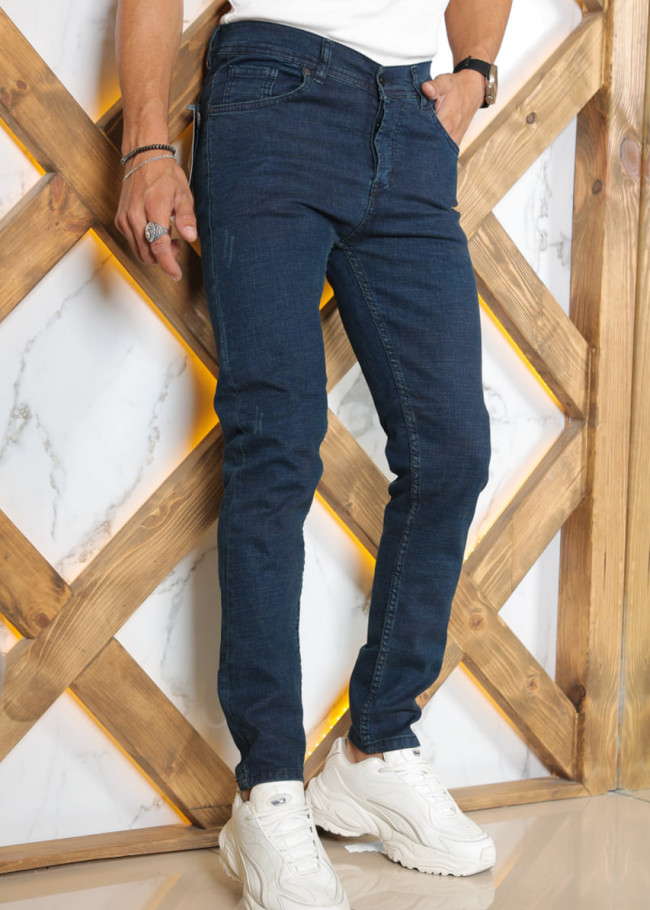 Slim Fit Erkek Jean Pantolon kod 2002 - Lacivert