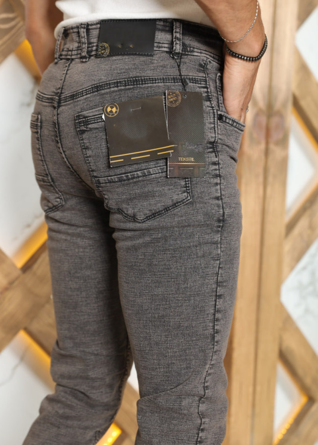 Slim Fit Erkek Jean Pantolon kod 2003 - Antrasıt