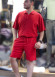 2-Piece Mens Summer Shorts Set Kod 2200 - red