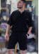 2-Piece Mens Summer Shorts Set Kod 2200 - black