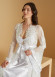 Long Bridal Morning Gown | Product Code: 7005 - white