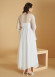 Long Bridal Morning Gown | Product Code: 7005 - white