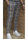 Formal - Sport - Checkered Pants | Code: 2009 - tan