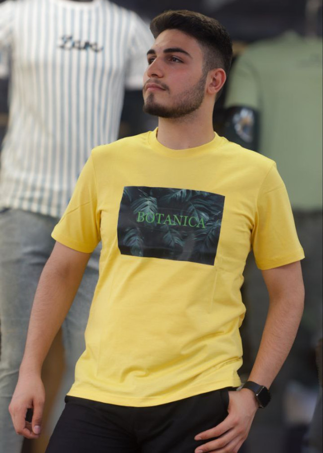 Erkek Tişört Kod 2305 - Sarı