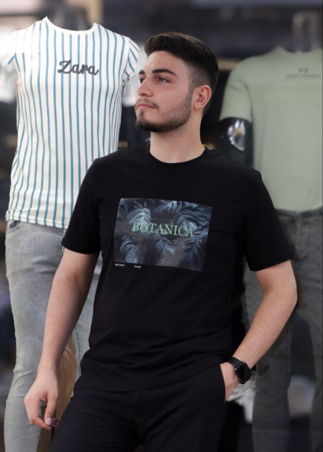 تيشيرت رجالي كود 2305 - اسود