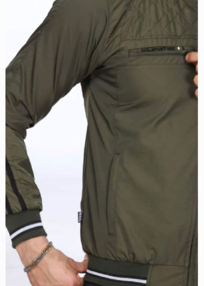 Mens Tracksuit 2206 Parachute Fabric with Removable Hood  - khaki