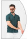 Klasik Erkek Kısa Kollu Gömlek - 2401 - Yeşil