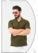 Klasik Erkek Kısa Kollu Gömlek - 2401 - Haki