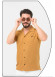 Klasik Erkek Kısa Kollu Gömlek - 2401 - Sarı