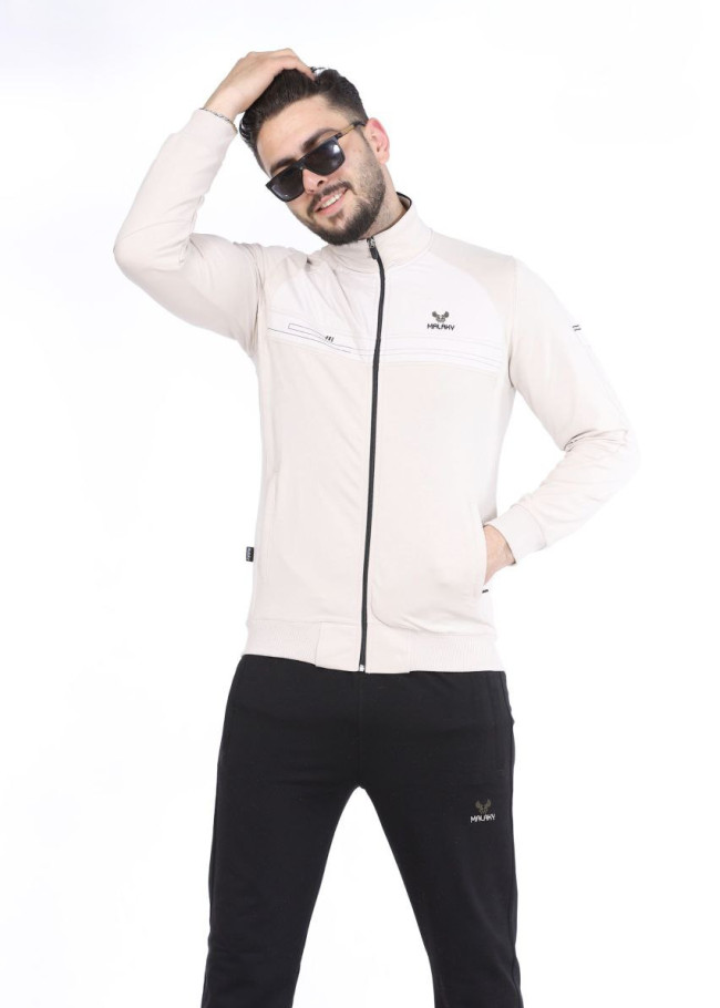 Mens Three-Piece Tracksuit - 2204  - beige