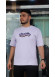 Mens T-Shirt with Back Print and Modern Design - 2307 - lilac