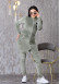 Velvet Slim Fit Tracksuit - 3 Piece Set 1011 - mint