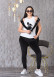 Velvet Slim Fit Tracksuit - 3 Piece Set 1011 - black