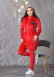 Velvet Slim Fit Tracksuit - 3 Piece Set 1011 - red