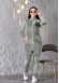 Velvet Slim Fit Tracksuit - 3 Piece Set 1011 - mint