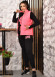Slim Fit Sports Set - 3 Pieces (Code 1012) - pink