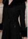 Woolen Winter Coat with Fur Lining - 1360 - black