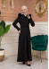 Shaomah Winter Coat with Fur Hood - Code 1361 - black