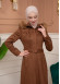 Shaomah Winter Coat with Fur Hood - Code 1361 - brown