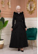 Shaomah Winter Coat with Fur Hood - Code 1361 - black