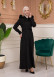 Shaomah Winter Coat with Fur Hood - Code 1361 - black