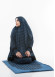 Lycra Sandy Prayer Set with Mushaf Bag and Prayer Mat - Code 701 - turquoise