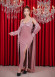 Product Name: Two-Piece Kimono Set with Elegant Design - 7017 - powder pink/ dusty pink