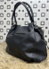 Elegant Leather Handbag with Studs - 970 - black