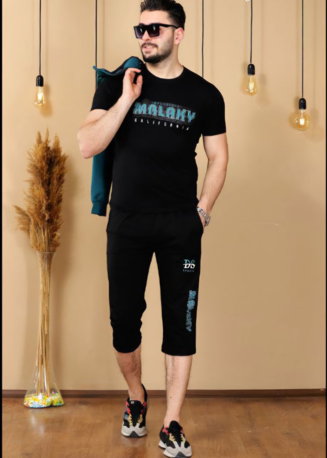 Mens 4-Piece Pajama Set Code 2205 - turquoise