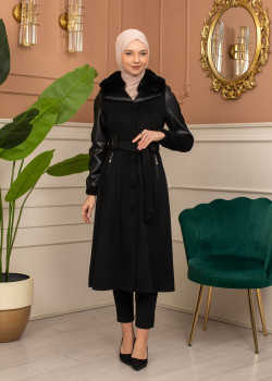 ترانشكوت جوخ موهير بكود 1364 - اسود