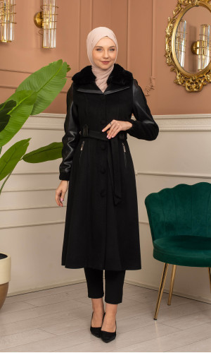 ترانشكوت جوخ موهير بكود 1364 - اسود