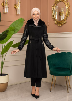 ترانشكوت جوخ موهير بكود 1364 - اسود