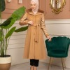 Trench Coat Wool Mohair Code 1364 - tan