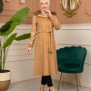 Trench Coat Wool Mohair Code 1364 - tan