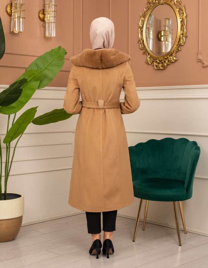 Trench Coat Wool Mohair Code 1364 - tan