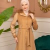 Trench Coat Wool Mohair Code 1364 - tan