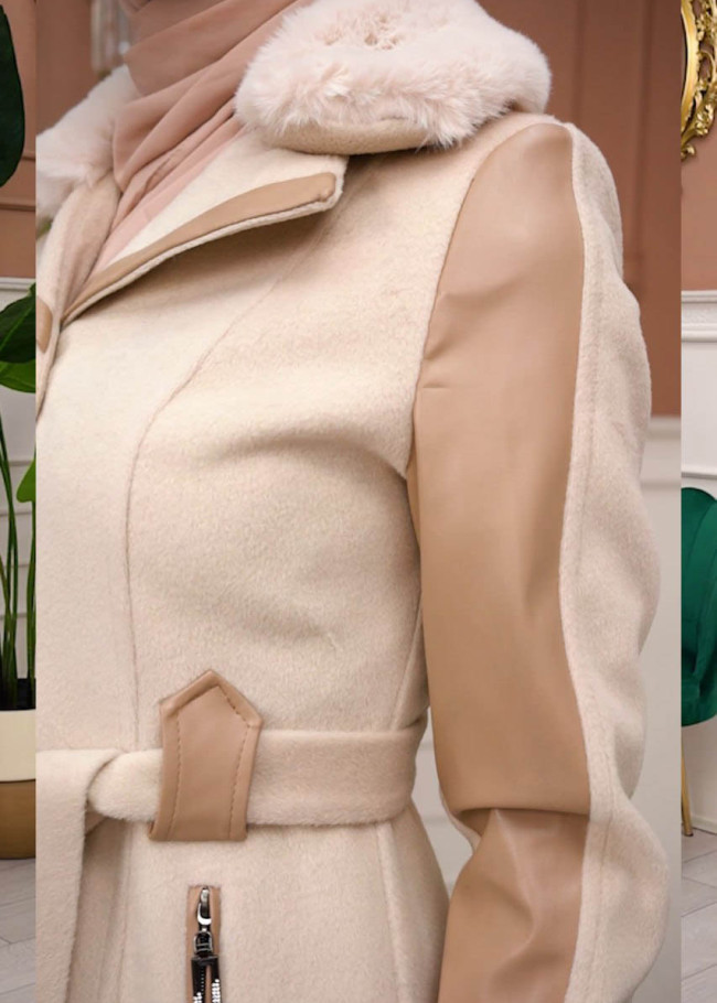 Trench Coat Wool Mohair Code 1364 - beige