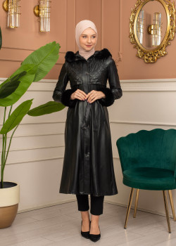 ترانشكوت جلد معالج بكود 1365 - اسود