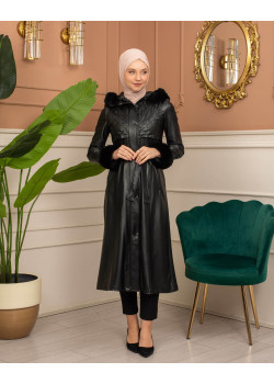 ترانشكوت جلد معالج بكود 1365 - اسود