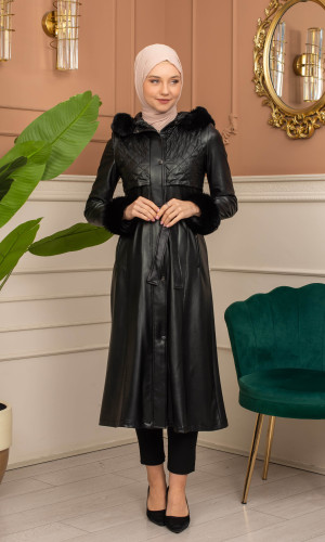 ترانشكوت جلد معالج بكود 1365 - اسود