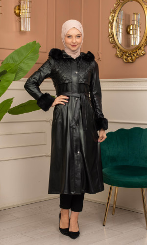 ترانشكوت جلد معالج بكود 1365 - اسود