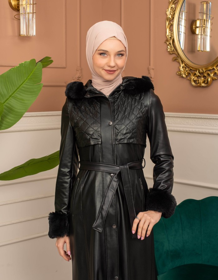 ترانشكوت جلد معالج بكود 1365 - اسود