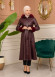 Trench Coat with Treated Leather Code 1365 - burgundy