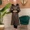 Eleganter Leder-Trenchcoat mit Fellfutter und abnehmbarer Kapuze 1365 - Khaki