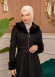 Suede Coat with Fur Lining - 1372 - black